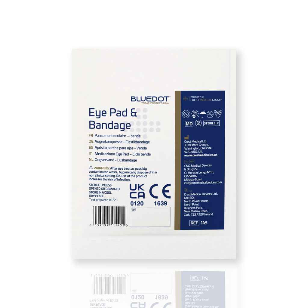 Sterile Eye Pad Dressing with Elasticated Loop