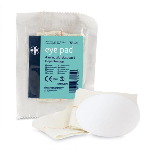 Sterile Eye Pad Dressing with Elasticated Loop