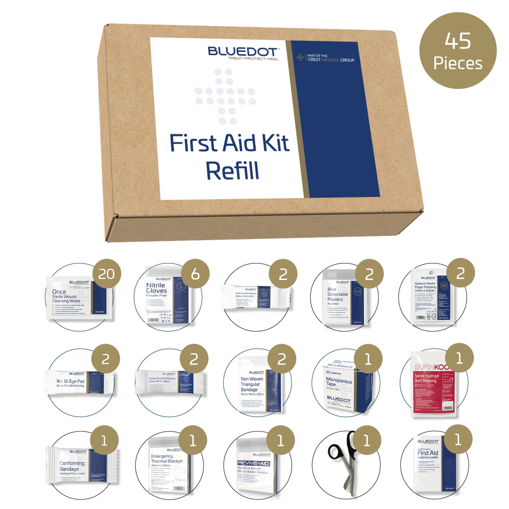 Refill for British Standard Small Workplace First Aid Kit - Image 2