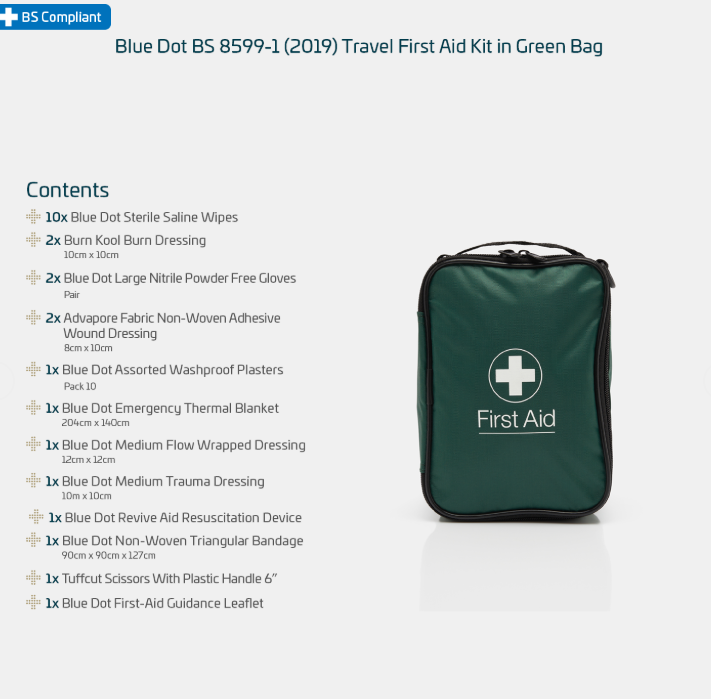 British Standard Travel First Aid Kit - Image 2