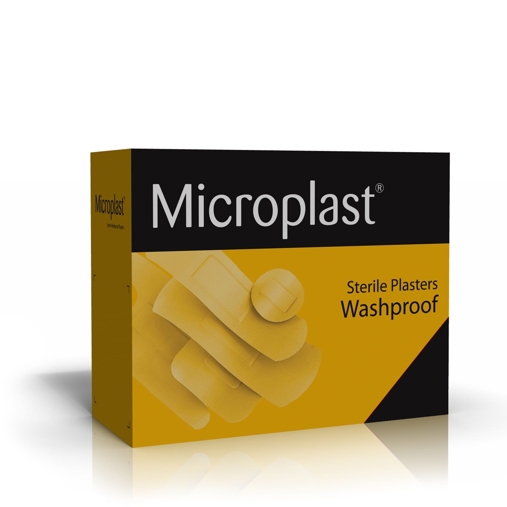 A box of microplast wash-proof and sterile plasters.