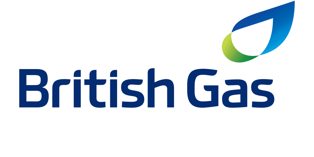 British Gas logo on a vectored background