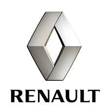 Renault car logo on a white background