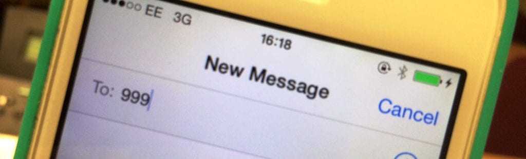 Emergency sms