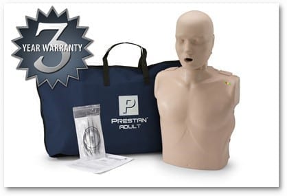 Prestan Professional Adult CPR/AED Training Manikin with CPR monitor - includes 10 lung bags