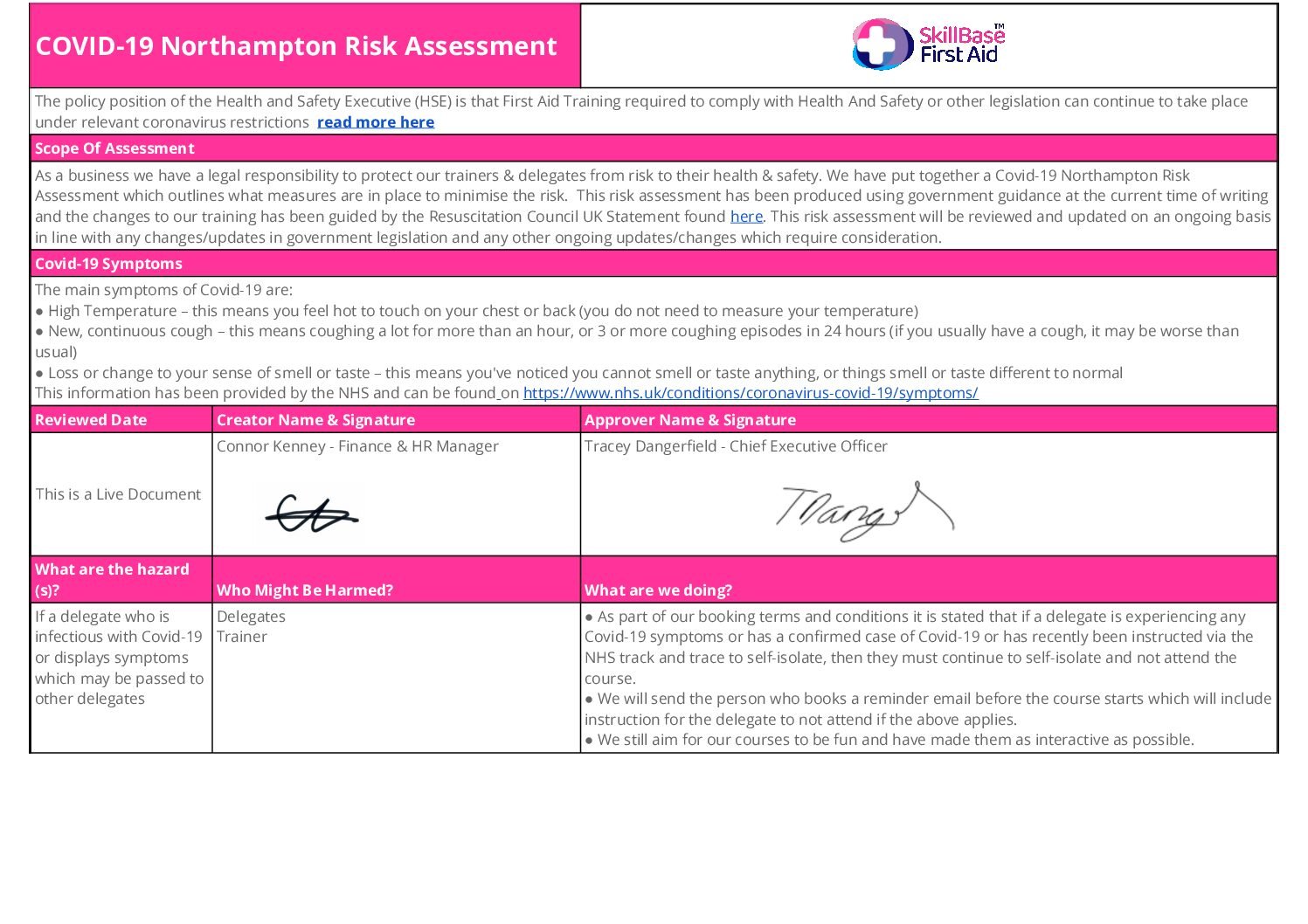 SkillBase First Aid