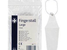 Finger Stall Large Clear Pack of 10