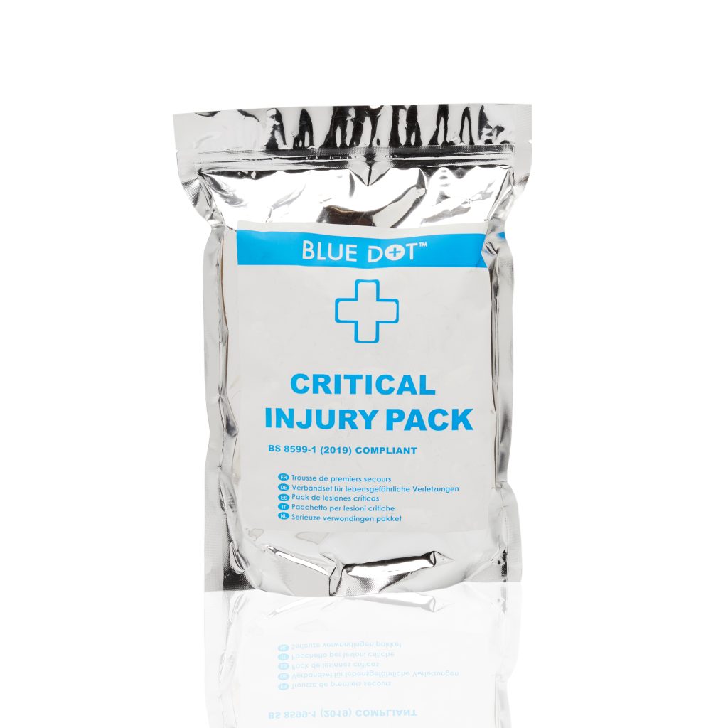 Purposely designed for high-risk environments, this critical care kit includes lifesaving supplies for use in a medical emergency, including trauma dressings, tourniquet and thermal blanket.It can be added to an existing kit or stored independently thanks to the highly portable and water-resistant packaging.
Product Features
Foil pouch for convenient storage and access.
Handy zip lock feature allows ease of access, and safe storage of content
CE Marked
