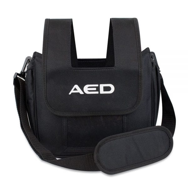A bag made by mediana designed to carry an AED