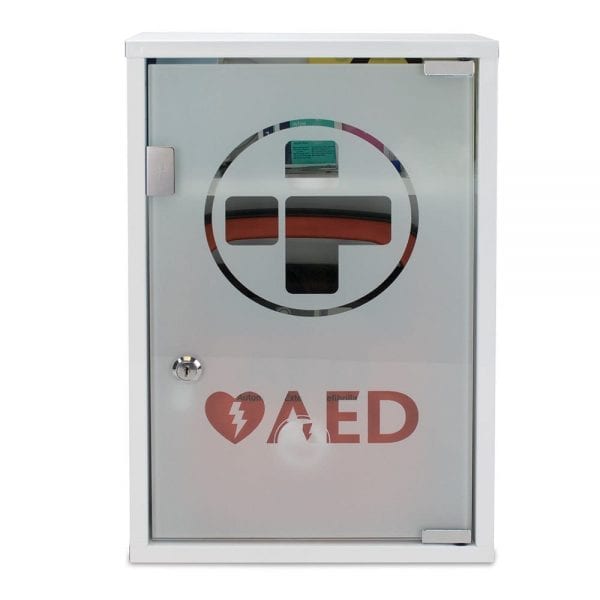 AED Metal Wall Cabinet with Glass Door