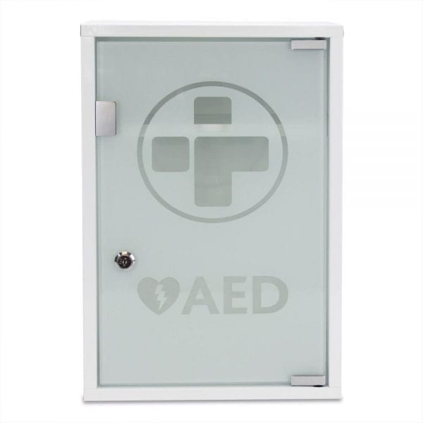 AED Metal Wall Cabinet with Glass Door