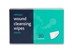 Reliwipes Moist Cleansing Wipes Sterile, box of 30