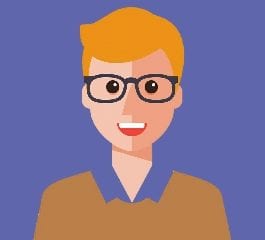 A cartoon lady with orange hair on a blue background. First Aid Training Courses Delegate Class Feedback31
