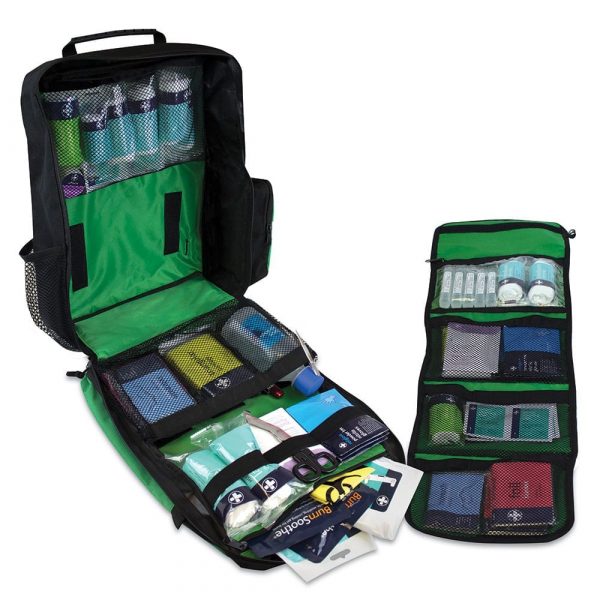 A school trip kit that is open to display all the contents and the removable middle strip.