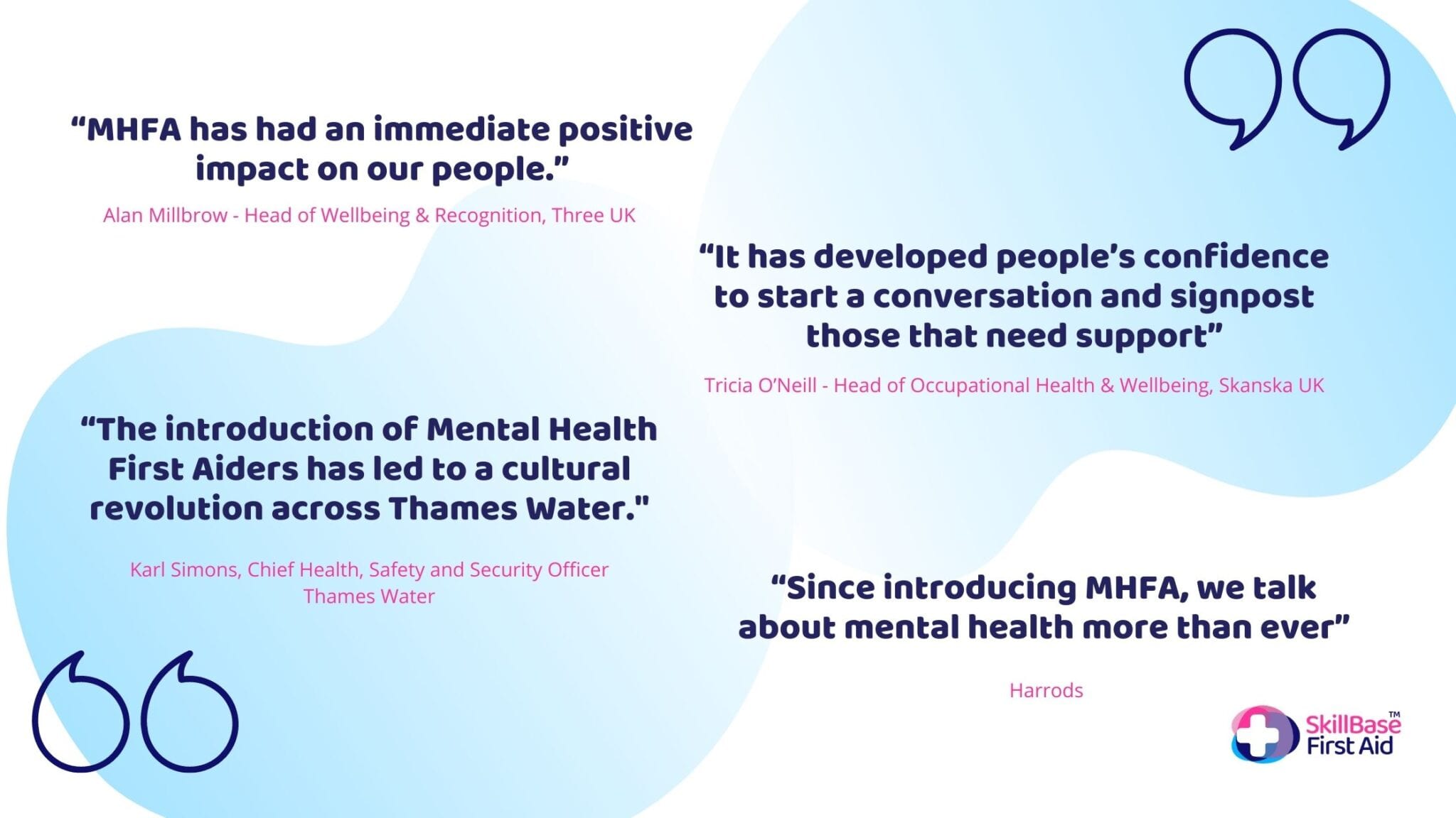 Mental Health First Aid Testimonials