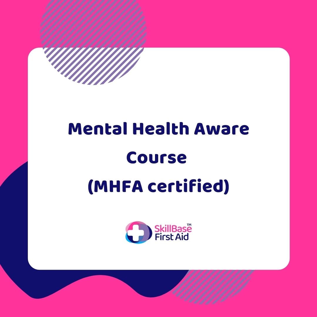 A banner for the mental health aware MHFA course