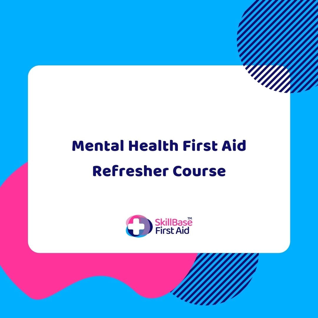 A banner for the mental health first aid refresher course